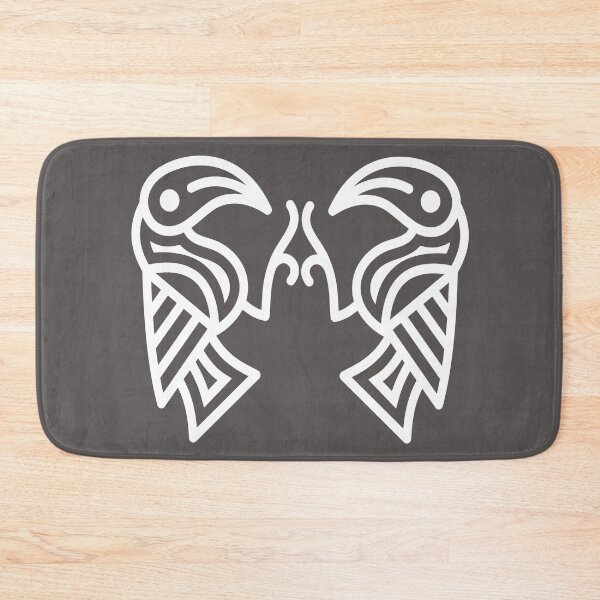 Item preview, Germanic Ravens White Lines designed and sold by Odinist.