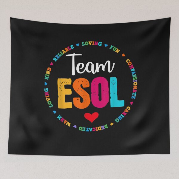 Item preview, Back to school Teachers Crew Students - Team ESOL Teacher T-Shirt designed and sold by Tuckey-Virgin.