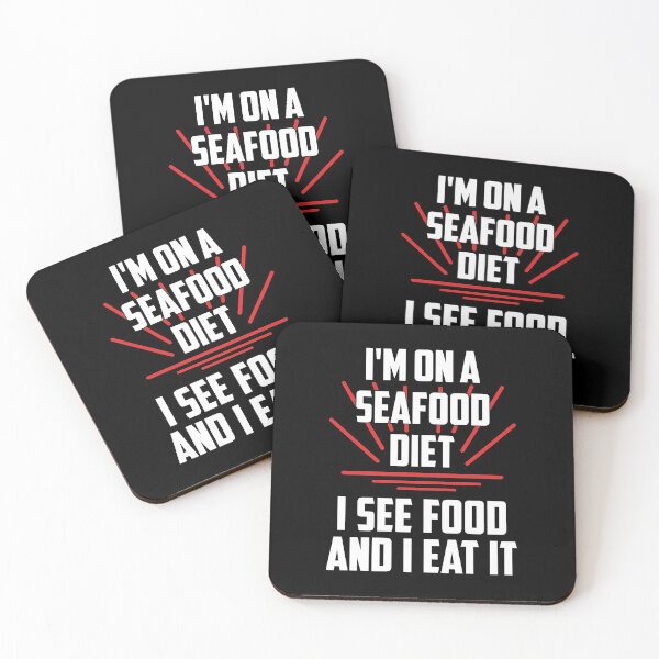 Item preview, I'm on a Seafood Diet - Funny Diet designed and sold by StarsForgers.