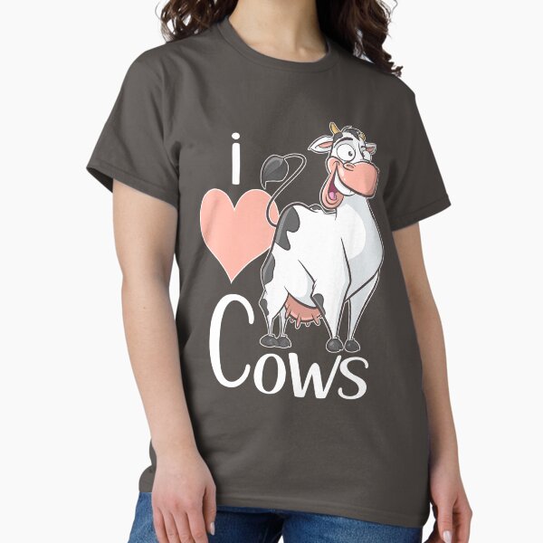 Vista previa del artículo con la obra «Amo las vacas Para niños Adultos Vaca», diseñado y vendido por Okunevax.