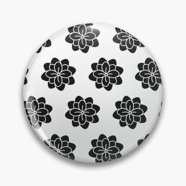 Item preview, Floral - Black Flower Pattern designed and sold by dailyarti.