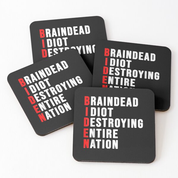 Item preview, Biden, Braindead Idiot Destroying Entire Nation T-Shirt designed and sold by Tuckey-Virgin.