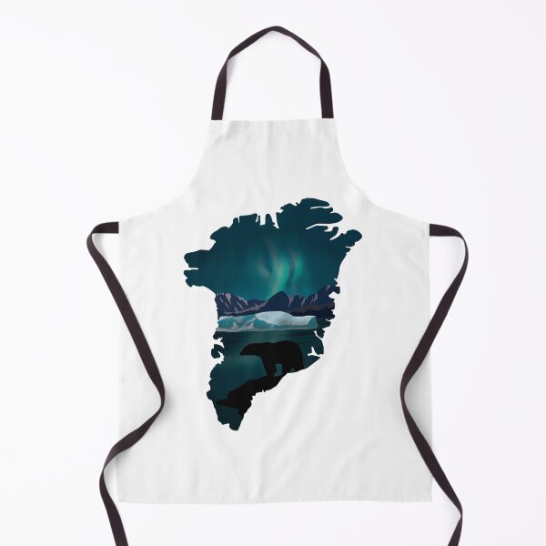 Item preview, Greenland, map and landscape designed and sold by landscapeworlds.
