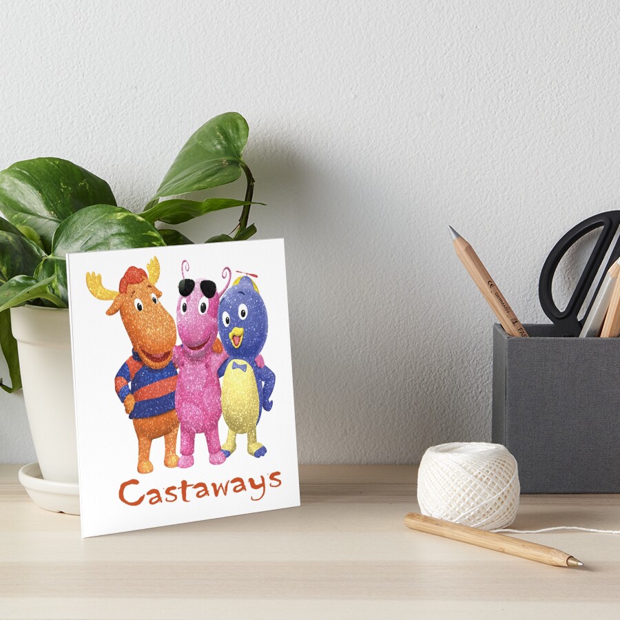 Lámina rígida «Castaways Backyardigans Sticker tiktok song Pablo