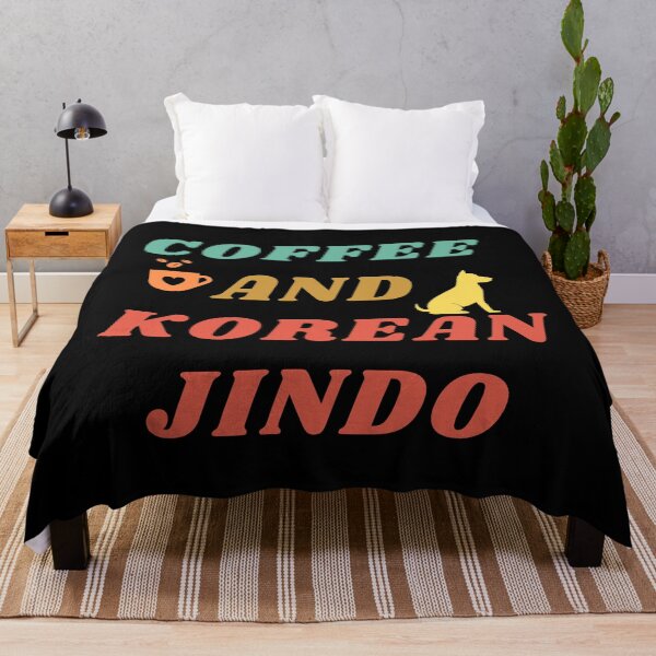 Item preview, Coffee And Korean Jindo Funny Dog designed and sold by mirzadesign.