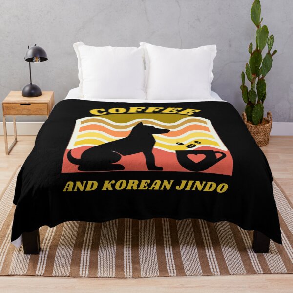 Item preview, Coffee And Korean Jindo Funny Dog designed and sold by mirzadesign.
