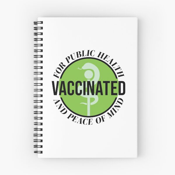 Item preview, Vaccinated - For Public Health and Peace of Mind` designed and sold by OwlishArts.