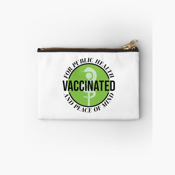 Item preview, Vaccinated - For Public Health and Peace of Mind` designed and sold by OwlishArts.