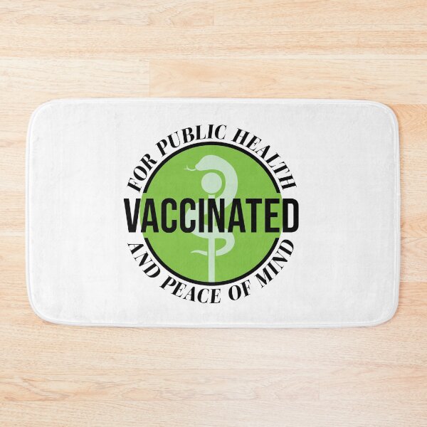 Item preview, Vaccinated - For Public Health and Peace of Mind` designed and sold by OwlishArts.