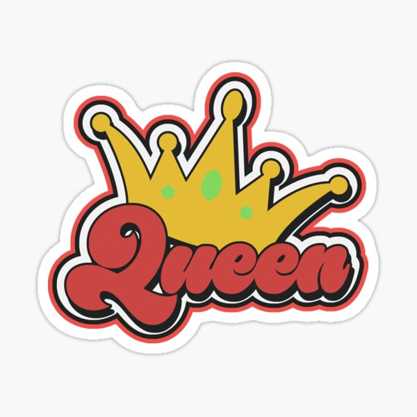 "Queen Crown Red Queen" Sticker for Sale by Redbubble