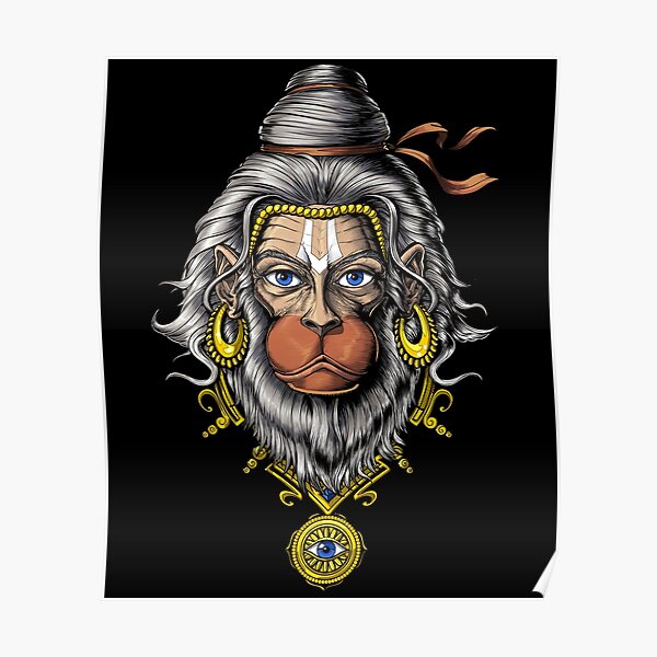 Hindu God Hanuman Poster