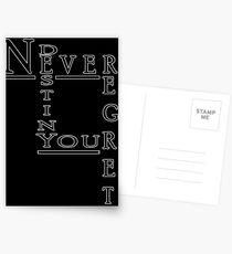 Never Regret Postcards