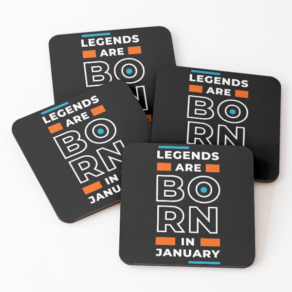 Item preview, Legends are born in January designed and sold by Creatoe.