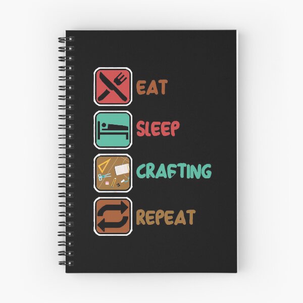 Item preview, Artfulness Handicraft Artifice Artistry Handiwork Gift Eat Sleep Crafting Repeat  designed and sold by azadselvey.