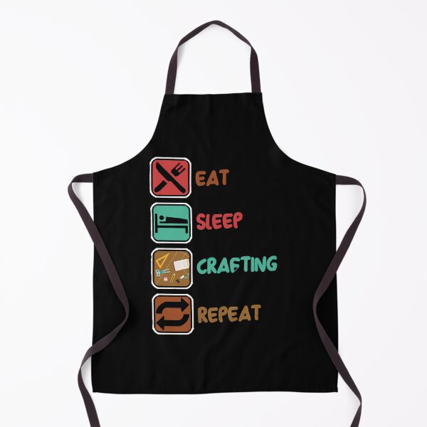 Item preview, Artfulness Handicraft Artifice Artistry Handiwork Gift Eat Sleep Crafting Repeat  designed and sold by azadselvey.