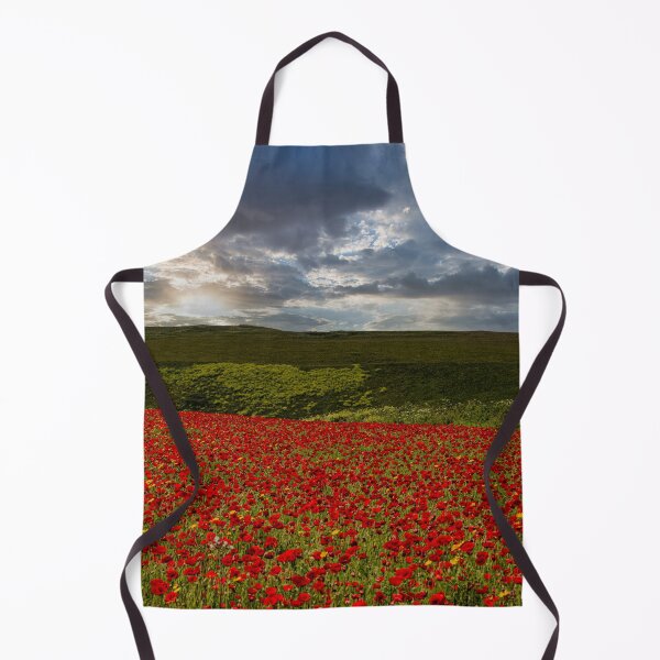Item preview, A field of red poppies designed and sold by kathleenjean.