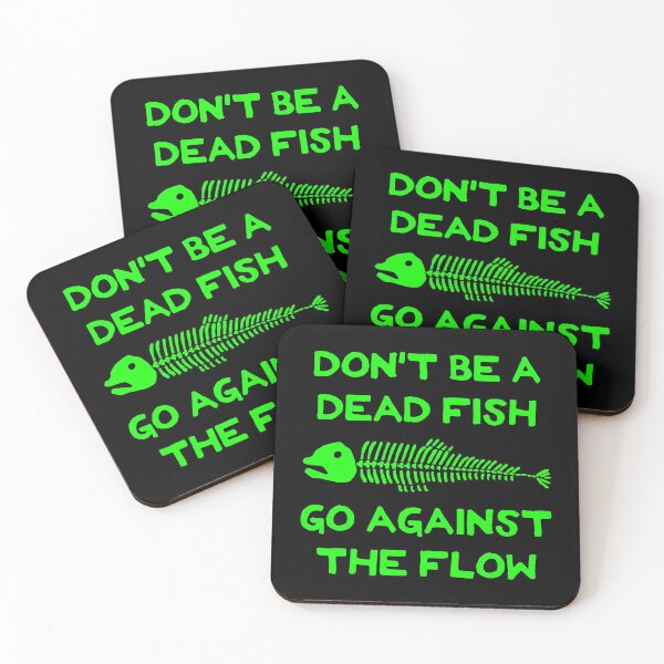 Item preview, Don't Be A Dead Fish - Go Against The Flow (v3) designed and sold by TimespunThreads.