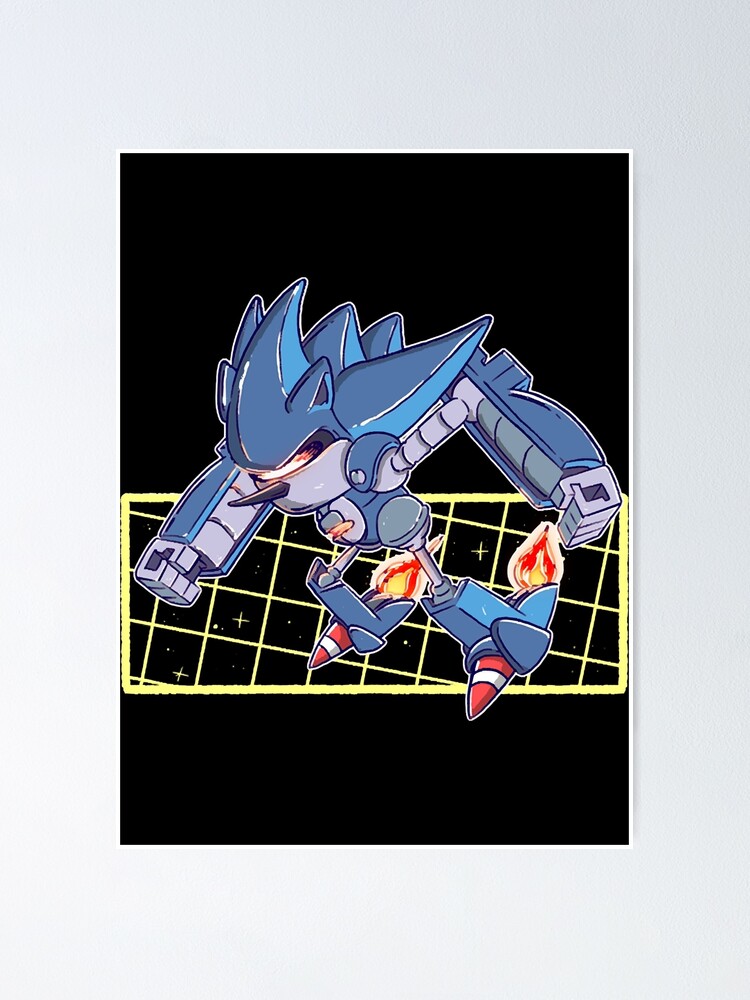 Mecha Sonic Poster for Sale by Design-By-Dan