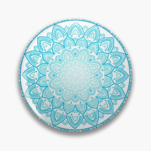 Item preview, Light Blue Ombre Mandala designed and sold by SkyOfStickers.