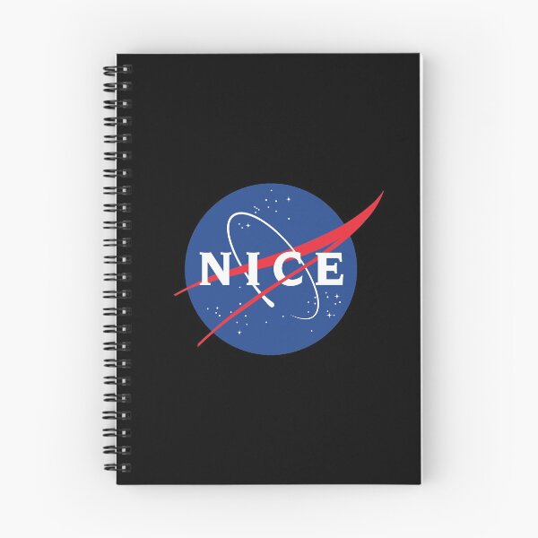 Item preview, NICE - funny NASA logo parody (black) designed and sold by bantaam.