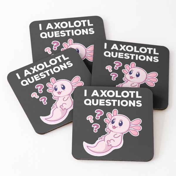 Item preview, I Axolotl Questions Kawaii designed and sold by MeowsAndMakes.