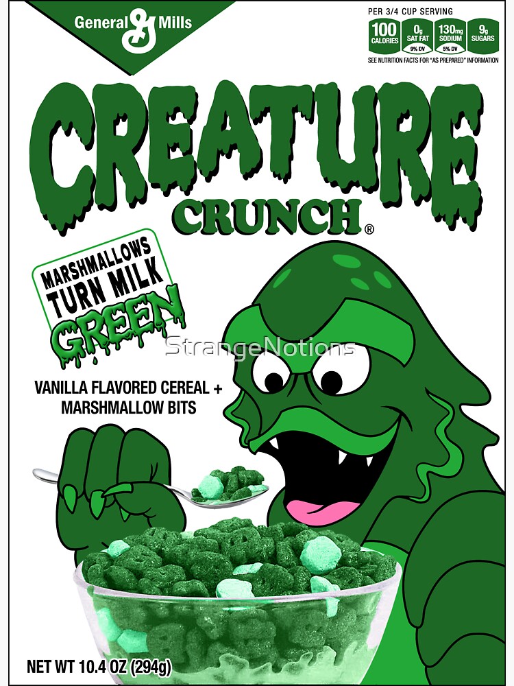"Creature Crunch Monster "Turns Milk Green" Parody 70s Monster