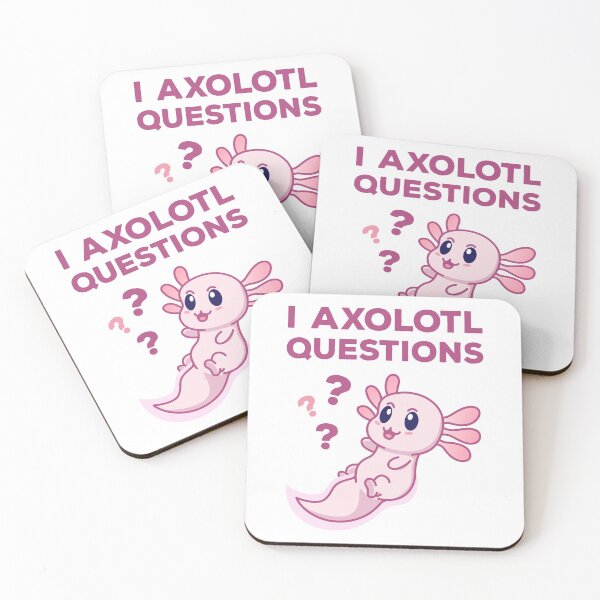 Item preview, I Axolotl Questions Kawaii designed and sold by MeowsAndMakes.