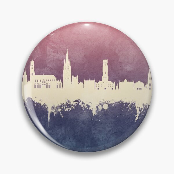 Item preview, Bruges Belgium Skyline designed and sold by ArtPrints.