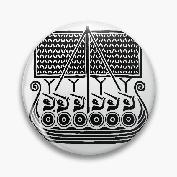 Item preview, Viking Raid Runestone Inspired Ship designed and sold by Odinist.