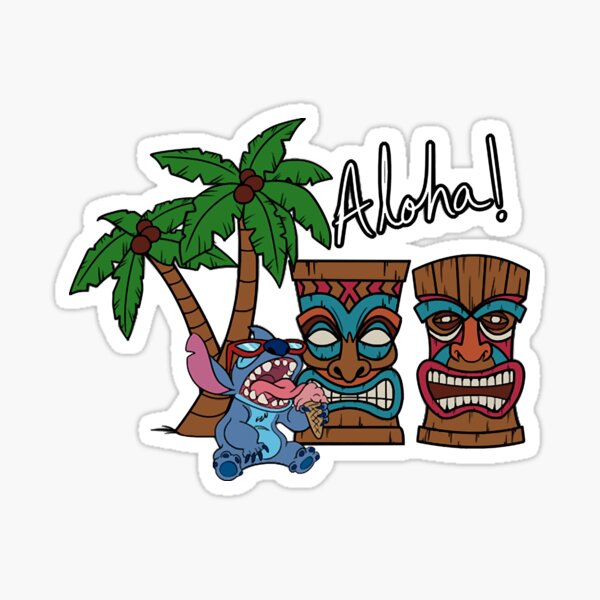 Lilo and Stitch Aloha  Sticker for Sale by MatteoMertz