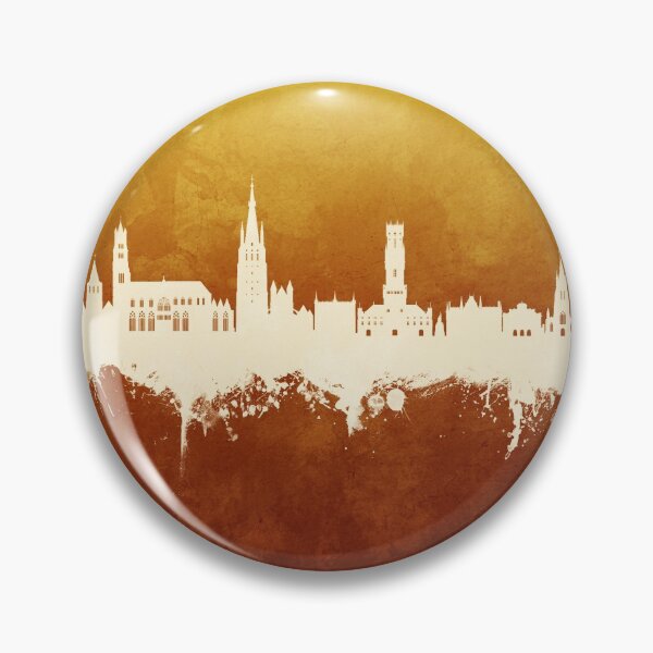 Item preview, Bruges Belgium Skyline designed and sold by ArtPrints.