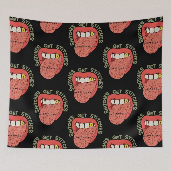 Item preview, snitches get stitches  designed and sold by Khamyah67.