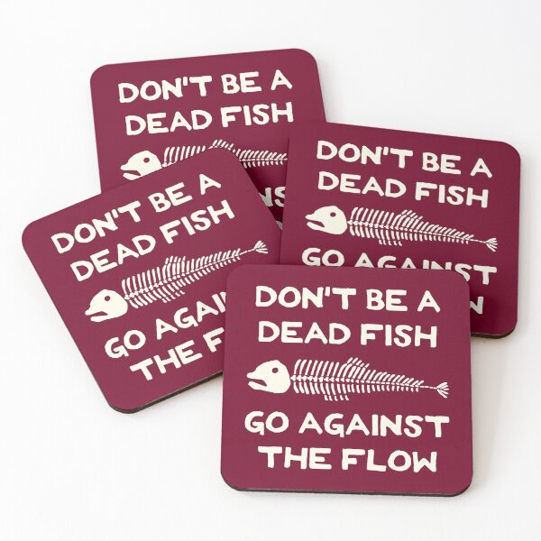 Item preview, Don't Be A Dead Fish - Go Against The Flow (v5) designed and sold by TimespunThreads.