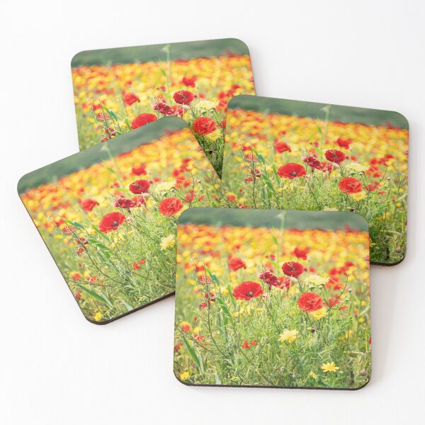 Item preview, Poppies and Corn Marigolds designed and sold by kathleenjean.