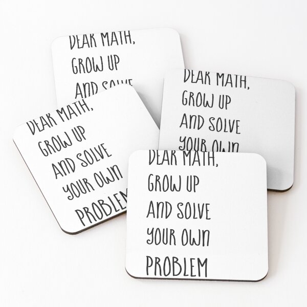 Item preview, Dear Math Solve Your Own Problems designed and sold by DynastyArt.