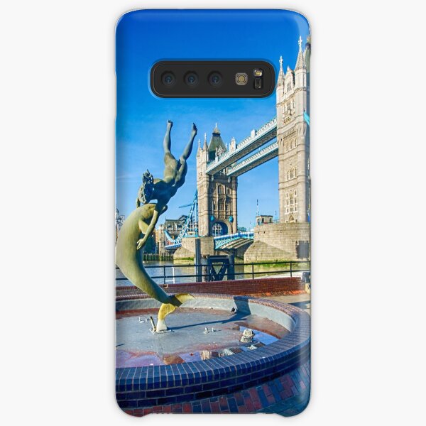 Girl with a Dolphin at Tower Bridge Samsung Galaxy Snap Case