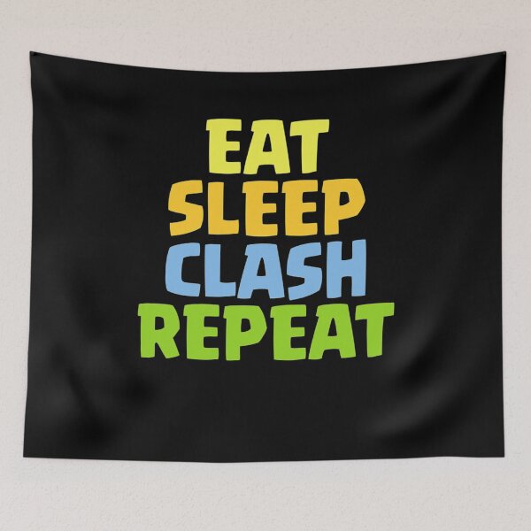 Item preview, Eat Sleep Clash Repeat Funny Gift designed and sold by Christmantvp.