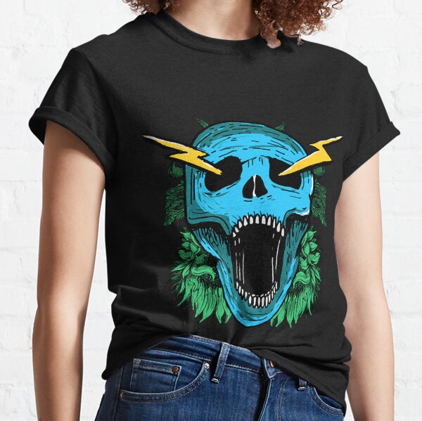 Lightning Skull T-Shirts for Sale | Redbubble