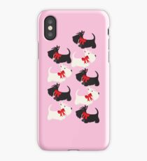 Red bow on pink_Copyright © BonniePortraits on Redbubble.com iPhone Case/Skin