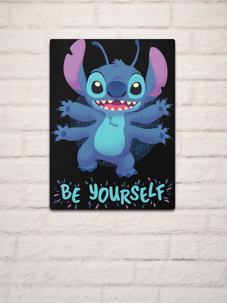 Be Yourself Cute Stitch Poster Print