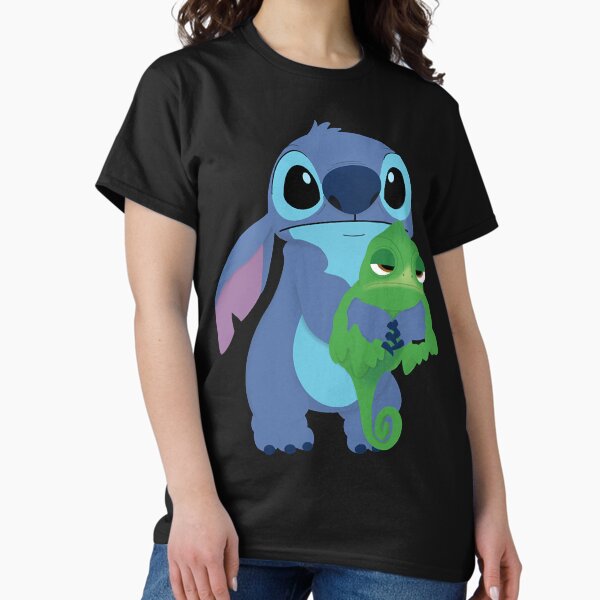 Vista previa del artículo con la obra «Stitch y Pascal», diseñado y vendido por cortlandshetley.