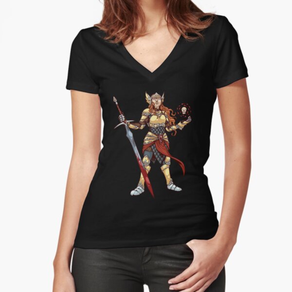 The Shining Lady Fitted V-Neck T-Shirt
