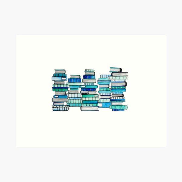 Ocean of books Art Print