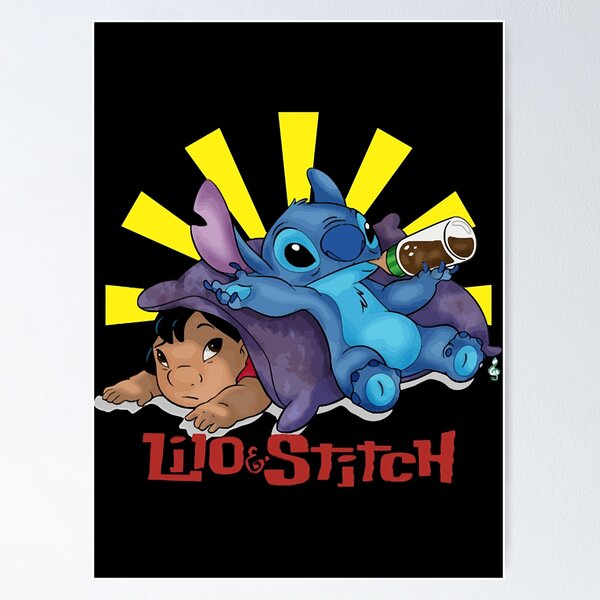 Stitch says hello Sticker for Sale by 17Secrets