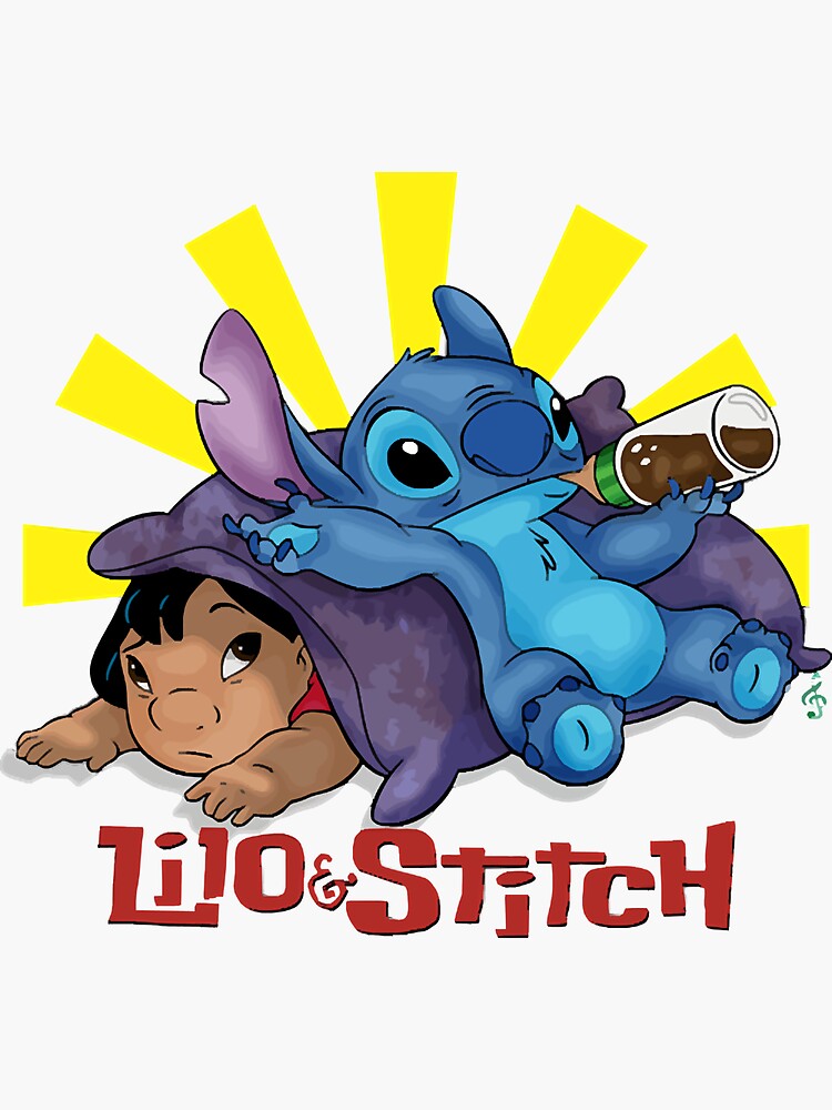 lilo and stitch  Sticker for Sale by Randelsf