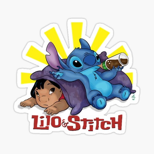 Pegatina for Sale con la obra «Lilo y Stitch» de bunnyobubbles