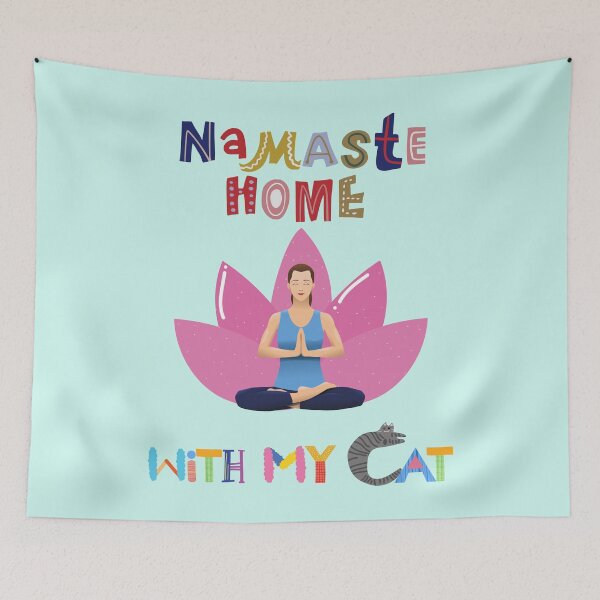 Item preview, Namaste At Home With My Cat designed and sold by Perceptible.