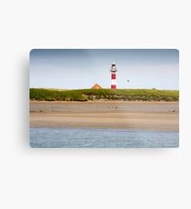 Lighthouse in Nieuwpoort Belgium. Metal Print