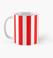 Taza Rojo con rayas verticales