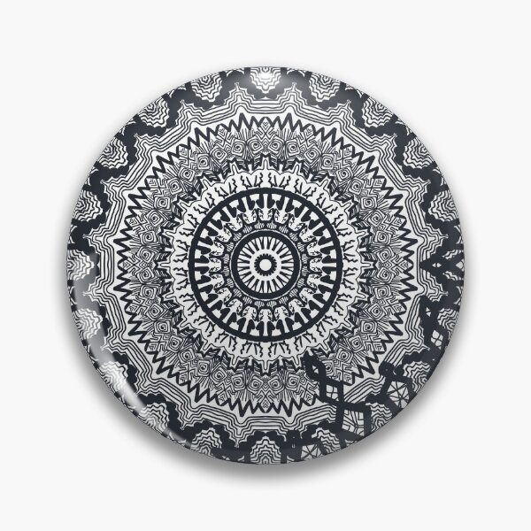 Item preview, Black and White Circle Geometric Mandalas designed and sold by GoldenZodiac888.